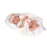 Muñeca Elegance 40cm Colin Rosa Manta y Peluche
